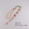 Wholesale Geometric Silicone Bead Lanyard Keychain ID Badge Holder Teacher Gift Car Key Accessory