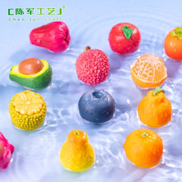 Wholesale Cartoon Fruit Miniature Resin Decorative Accent Gift for Resale