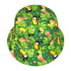 Wholesale Trendy Woodpecker Print Bucket Hat for Women Summer Outdoor Sun Protection