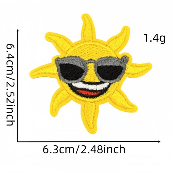 Wholesale Polyester Embroidered Cartoon Rabbit Flower Cloth Patches Set of 60 for DIY Clothing Bag Decoration