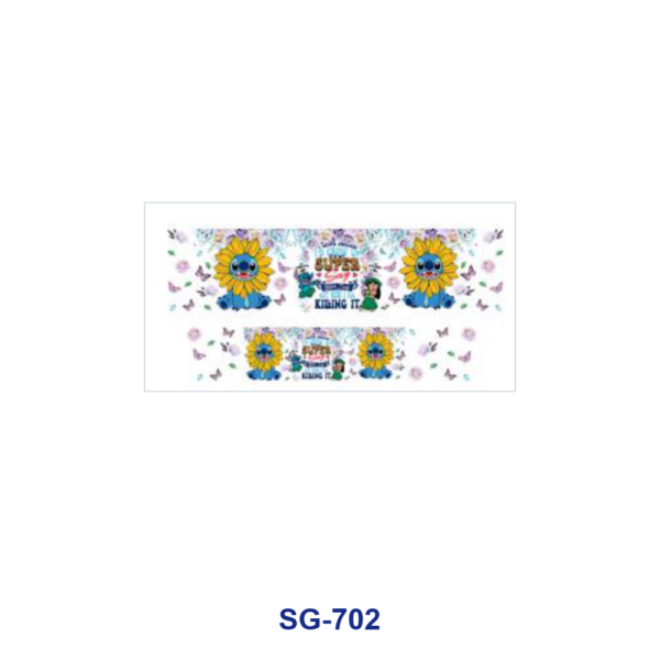 Wholesale 8pcs Aesthetic Blue Cartoon Character 3oz Tumbler Stickers Wrap OLY Exclusive