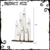 Wholesale Halloween Ghost Wooden Decoration Cute Resale Desktop Ornament
