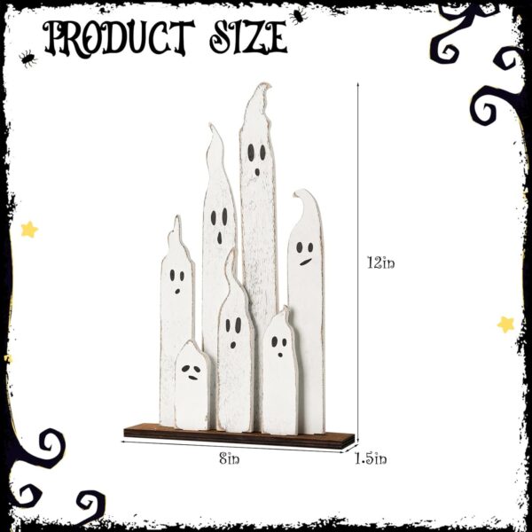 Wholesale Halloween Ghost Wooden Decoration Cute Resale Desktop Ornament