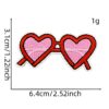 oly-626d9e9c590c50aa66899955333682ba Wholesale Pink Cartoon Heart Embroidered Patch Polyester Cloth Sticker DIY Accessory