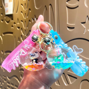 oly-6272db121dbf0c11e9d83ec234652898 Wholesale Acrylic Keychain Quicksand Whale Bag Charm