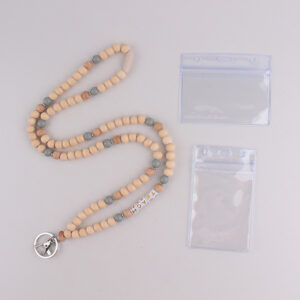 Silver letters + two transparent card holders