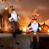 Wholesale Cloth Halloween Gnome Plush Decor Long Legs Faceless Doll with Pointed Hat for Home Decoration