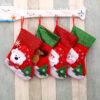 Wholesale 3D Old Man Christmas Stocking for Holiday Gift Bag Decoration