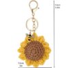 oly-62cb526694d683f1e321f85b64b1f20e Wholesale Wool Crochet Sunflower Keychain with Bee Pendant - Gift, Bag Charm, Car Key Accessory