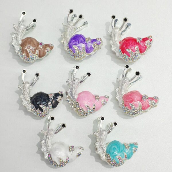 oly-62ea8c19749b8eeb0ac5cf137d237d78 Wholesale Pink Alloy Snail Charm Bead DIY Craft Supply for Jewelry Making Keychain Phone Chain Decorative Accessory