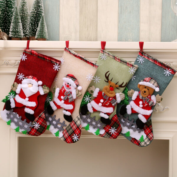 oly-62f66c5c7b68b7e4c8a0c92f2f30b10d Wholesale European Style Large Linen Christmas Stocking Decorative Gift Bag Boutique Home Decor