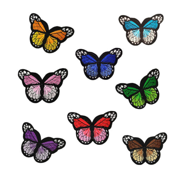 Wholesale Butterfly & Floral Embroidery Patches 36 Pcs Decorative Iron-On for Clothing DIY Accessory Gift