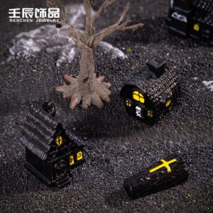 Wholesale Resin Halloween Demon House Miniature Scene Home Decor
