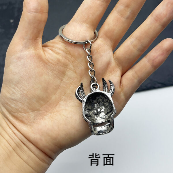 Wholesale Zinc Alloy Hip Hop Punk Skull Keychain Men Retro Car Accessory Gift