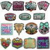 Wholesale Y2K Punk Embroidered Patch Set DIY Iron-On Fashion Accessory for Clothing Bags Gift