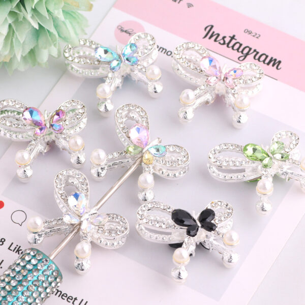 oly-633f5813a811024cdc7ffadeb01b6a7d Wholesale Casual Rhinestone Bow Beads Alloy DIY Bag Charm Keychain Accessory