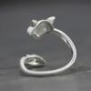 Wholesale Stylish Raccoon Fox Tail Open Ring Alloy Electroplated Jewelry Accessory Gift