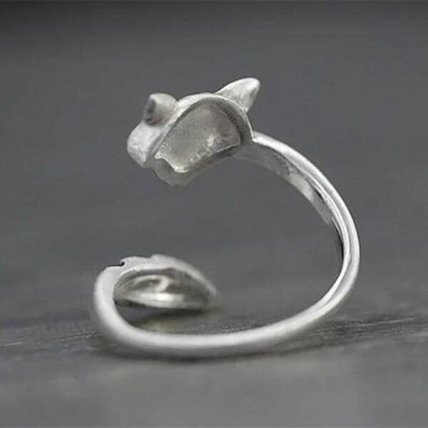 Wholesale Stylish Raccoon Fox Tail Open Ring Alloy Electroplated Jewelry Accessory Gift