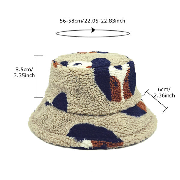 oly-6349d249e8fe58780e8d7db0d30ebb9c Wholesale Cute Puppy Design Lamb Wool Winter Bucket Hat Unisex Sun Protection Fashion Accessory
