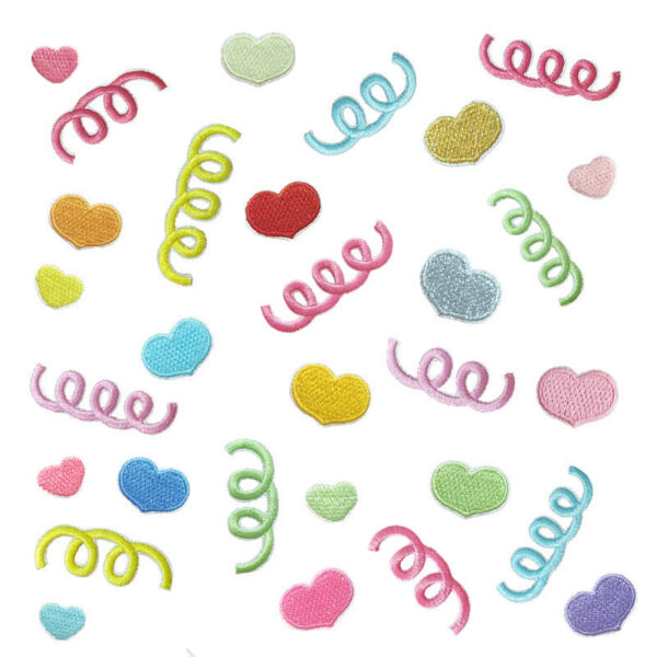 Wholesale Embroidery Patches - Colorful Self-Adhesive Cloth Stickers, 30-Piece Mixed Set for DIY Clothing, Craft Supply