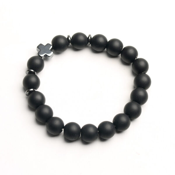 oly-636d4a29d60a9a3ed9e52654d498ef66 Wholesale Cross Design Wood Bracelet Chicken Wing Wood Elastic Beaded Gift Fashion Accessory
