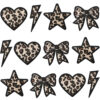 oly-636e65ed81b0d60c1d8f11fbca6f747c Wholesale Leopard Print Heart Embroidery Patch Polyester Thread DIY Accessory for Clothing & Bags