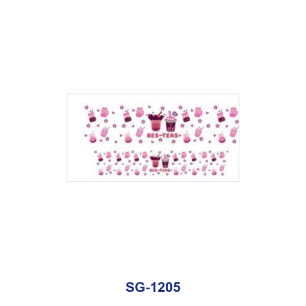 oly-6388ecf2e76dac84a9af88cd7970aac1 Wholesale 8pcs Mixed Milk Tea Cup Cartoon Animal Boba Tea Teapot Bottle Pink Bow Print 3oz Cup Stickers Wrap