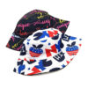 Wholesale Digital Print Flag Bucket Hat Fashion Sun Protection Hat for Outdoor Gift Boutique Accessory