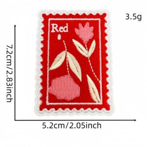 Red series cloth sticker 10#