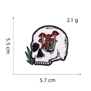 Punk Skull Cloth Sticker 3#