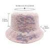 Wholesale Fashion Sequin Fisherman Hat with Sun Protection Double Sided Light Pink for Resale