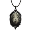 Wholesale Vintage Gothic Crow Necklace Pendant Zinc Alloy Halloween Jewelry Fashion Accessory
