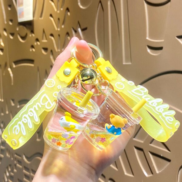 oly-640d51f809033328ba82b7ff8cc597b2 Wholesale Oil In Liquid Sand Bottle Acrylic Keychain, Cute Car Key Accessory, Gift for Housewarming OLY Exclusive