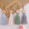 oly-6413a8ddcaa8e3f2dd3f73bdcbc7ea94 Wholesale Bohemian Style Beaded Tassel Keychain Dark Green Fashion Accessory for Bag Decoration Gift Idea