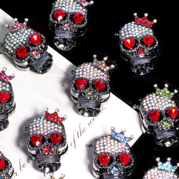 oly-64146e3ee7fcb1ccf8abf4f17e3ddf1d Wholesale Skull Crown DIY Beads Decorative Accessory Gift for Keychain Phone Chain