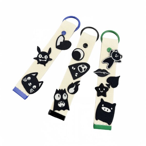 Wholesale Polyester Thread Cartoon Bear Star Embroidery Patch Fashion Accessory for Clothing Bags DIY