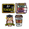 oly-643494f5ca3208cce8ab00baad9c6062 Wholesale Sequins Iron On Patch Owl Book Design Fashion DIY Accessory