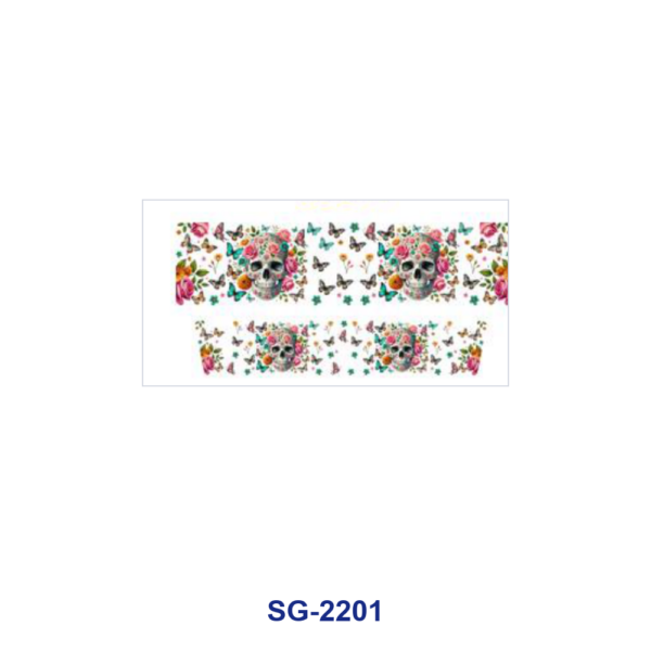 Wholesale 8pcs Mixed Gothic Rose Butterfly Print 3oz Cup Stickers Wrap