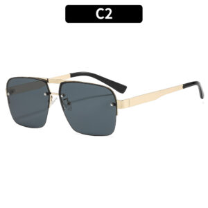 C2-gold frame black and gray film