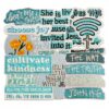 Wholesale Iron On Embroidered Cloth Patch with Cartoon English Quotes DIY Fashion Accessory