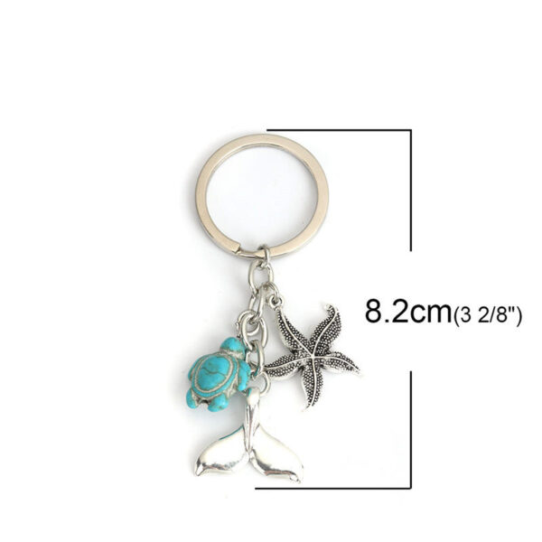 Wholesale Alloy Sea Life Keychain Pendant Charm Gift for Teacher's Day
