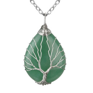 Green aventurine water drop (large size 3x4cm)
