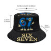 Wholesale Double Sided Cartoon Printed Bucket Hat Men Casual Summer Outdoor Sun Hat