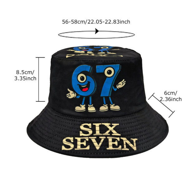 Wholesale Double Sided Cartoon Printed Bucket Hat Men Casual Summer Outdoor Sun Hat