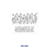 Wholesale 8pcs Hand Drawn Cartoon Figure Bow Floral Maternal Slogan Peace Sign Decor Mini Cup Keychain Sticker OLY Exclusive