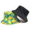 Wholesale Pineapple Print Reversible Bucket Hat Stylish Sun Protection Accessory for Summer Beach