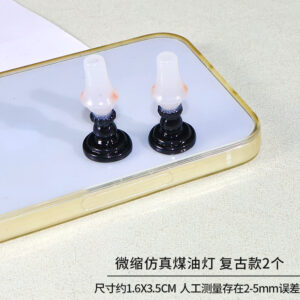 Miniature simulated kerosene lamp, 2 retro models