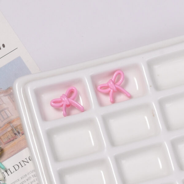 oly-64c84203385d78331e53ef2acb55b979 Wholesale Small Bow Acrylic Loose Beads Mixed Color DIY Phone Chain Jewelry Making Fashion Accessory Gift Boutique Resale