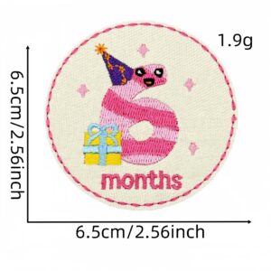 Cartoon round cloth sticker 6#