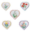 oly-64d17e3e5e4be65c42903d444cc298d3 Wholesale Stylish Flower Love DIY Patch - Polyester Thread Self-Adhesive Embroidery Patch for Bags, Clothing, and Headwear